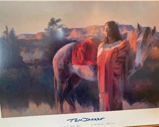 Tom Darro Cheyenne Mother and Child Gallery Poster Framed 26x33.5in