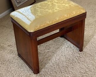 Art Deco Vanity Seat 19x22x14in HxWxD