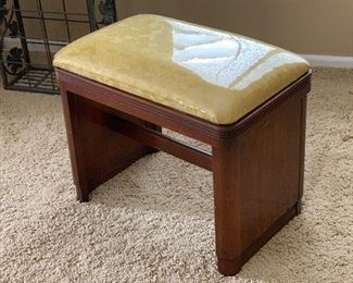 Art Deco Vanity Seat 19x22x14in HxWxD