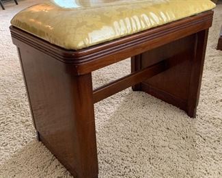 Art Deco Vanity Seat 19x22x14in HxWxD