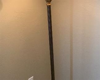 Brass And Marble Floor Lamp 62in H x 18in Diameter