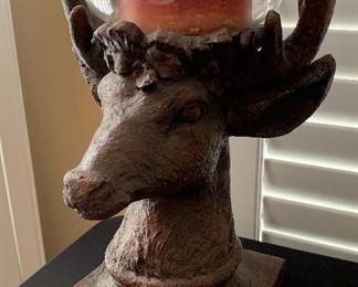 Resin Deer head Candle Holder
