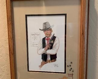 William T. Zivic Sheriff Art 16.5x13.5