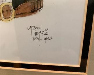 William T. Zivic Sheriff Art 16.5x13.5