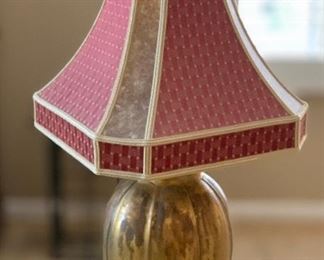 Brass Bulb Table Lamp 26x12x12in HxWxD