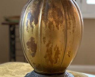 Brass Bulb Table Lamp 26x12x12in HxWxD