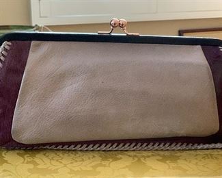 Isabella Fiore Cow Hide Hand Bag Purse 6x12x4.5in HxWxD