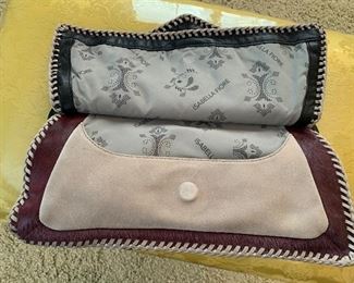 Isabella Fiore Cow Hide Hand Bag Purse 6x12x4.5in HxWxD