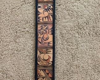 Native American Tile Wall Decor 42in Long x 5.5in W