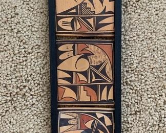 Native American Tile Wall Decor 42in Long x 5.5in W
