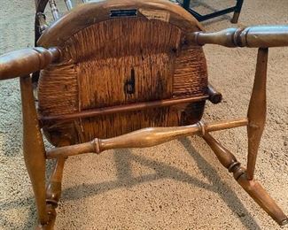 Barnard & Simonds Co. Solid wood chair 22in x 27in x 38in HxWxD