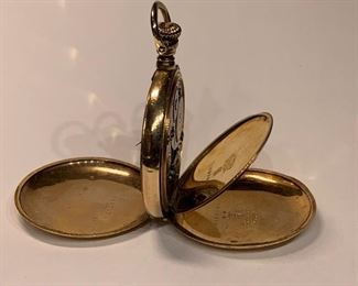 1910 Elgin Pocket watch Model 2 0s Gold Plated Pocket Watch 14977832 not running Gold Plated