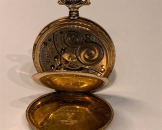 1910 Elgin Pocket watch Model 2 0s Gold Plated Pocket Watch 14977832 not running Gold Plated