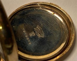 1910 Elgin Pocket watch Model 2 0s Gold Plated Pocket Watch 14977832 not running Gold Plated
