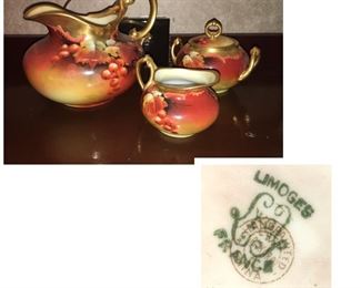 Limoges France hand painted tea set