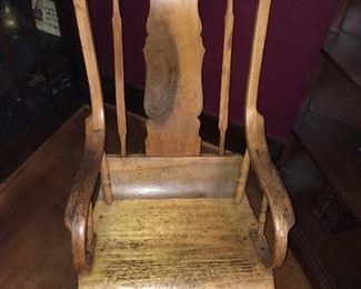 antique oak rocking chair