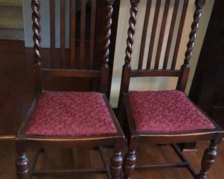 Rosewood antique dining chairs