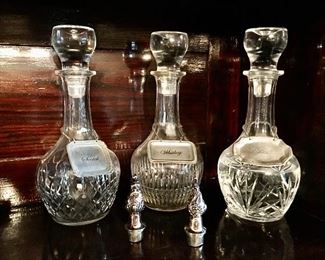 3 pc alcohol decanters