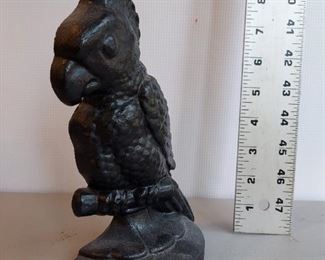 Parrot Cast Iron Door Stop $18