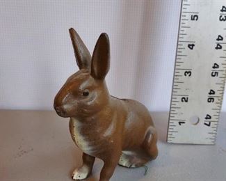 Bunny Cast Iron Still Bank $28