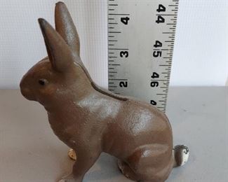 Bunny Cast Iron Still Bank $28