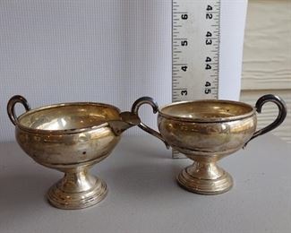 Empire weighted sterling sugar/creamer $55