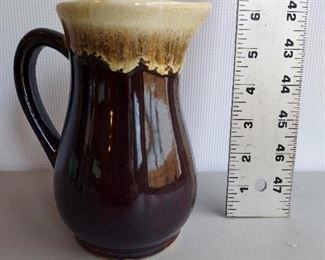 Vtg Roseville Ohio Rpp Co Brown Drip Pitcher $12