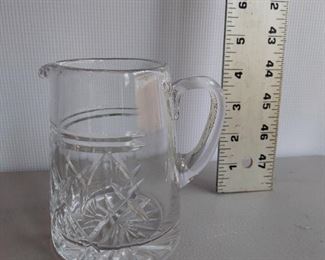 Glass Pitcher "X-Cut" $6