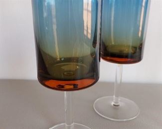 4 Pc Mid Century Glasses - Retro Fab! $16