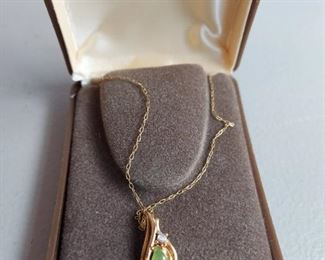 14k GF chain, no marking on pendant $10