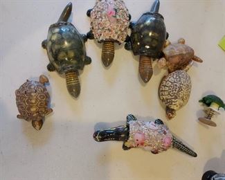 Vtg Elvin Products Japan Nodder Head and misc unmarked turtle nodders - $54