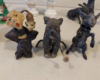 Metal Nodders Set of 3 - $75 Man and Dog SOLD, donkey available