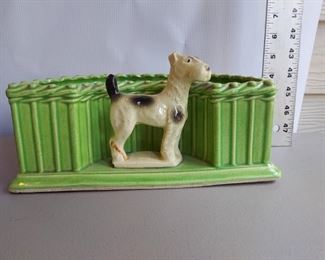 Vintage Terrier Planter - $25