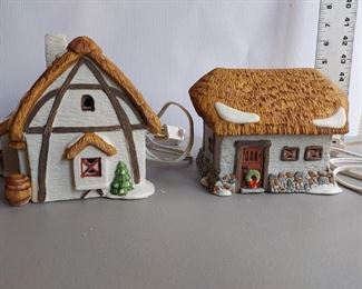 2 Pc Department 56 Lighted Dickens Village Farm  $75