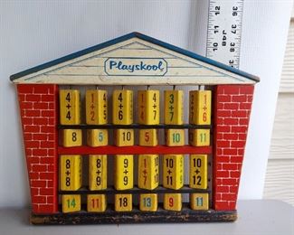 Vintage wooden playschool $14