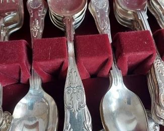 Wanamaker's ENPS silverplate set, 51 piece set $175