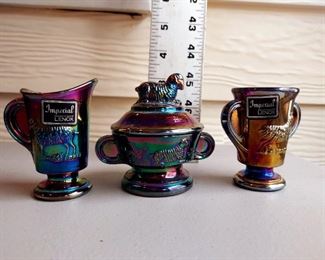 3 Item (4 Piece) Imperial Lenox Amethyst Mini Set $25