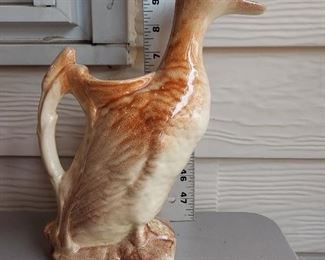 Vintage Brown Duck Pitcher $22