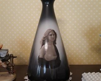 Vintage Ris-que  art Vase