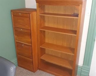 Home office , file cabinet and book shelf 