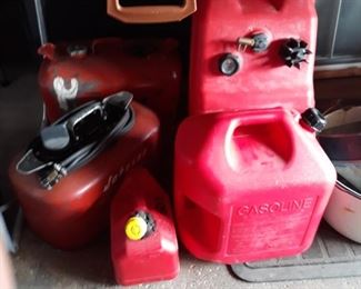 Plastic  gas containers 