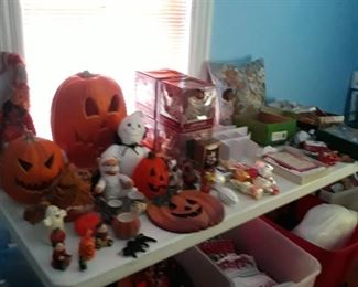Halloween  decor and other holiday decor