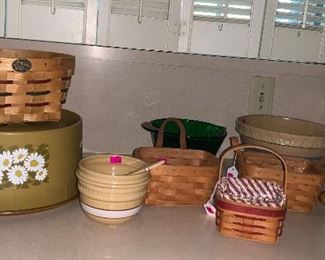 Longaberger Baskets, Vintage Kitchen Collectibles 