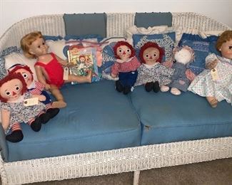 Raggedy Ann and Andy Dolls, Tiny Tears, Chatty Cathy