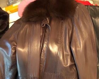 Leather coats 