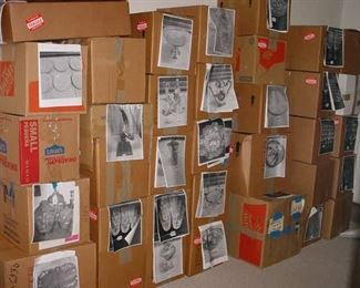 Boxes of items yet to unpack