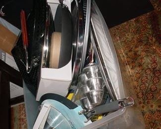 some of the many pots and pans