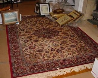 Large vintage area rug