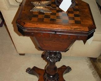 Antique chess table