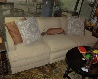 Three place upholstered sofa